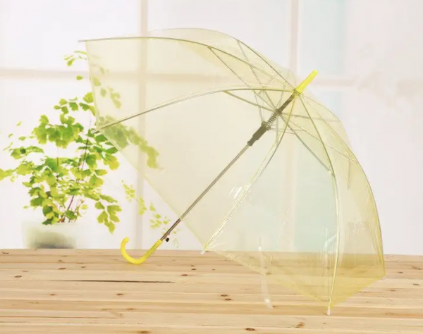 长柄透明雨伞 创意自动直杆透明伞 儿童礼品定logo日用百货